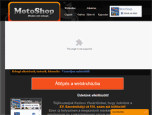 Tablet Screenshot of motoshop.hu