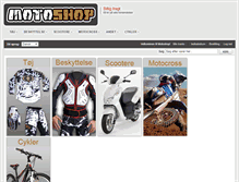 Tablet Screenshot of motoshop.dk